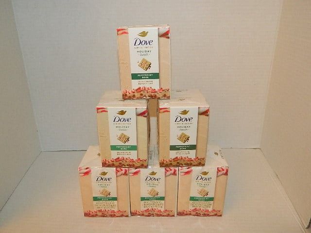 Dove Beauty Bar Soap Limited Edition Holiday Treats Peppermint Bark 11 Bars New