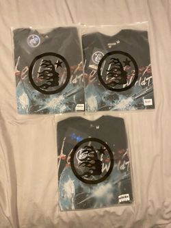 Hellstar World Tour T-Shirt sizes XL, L, and M