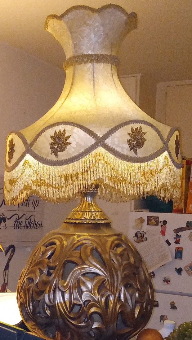 Antique Lamp With Fringes