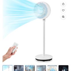 Costway 9'' Oscillating Pedestal Fan Portable Floor Fan w/ 3 Adjustable Heights & Speeds