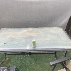 2 Back Yard  Glass Tables