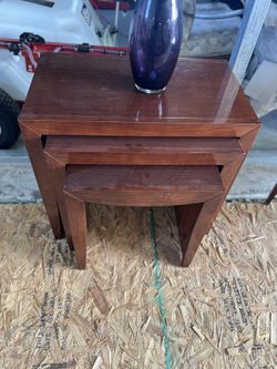 Nesting Solid Mahogany Tables 