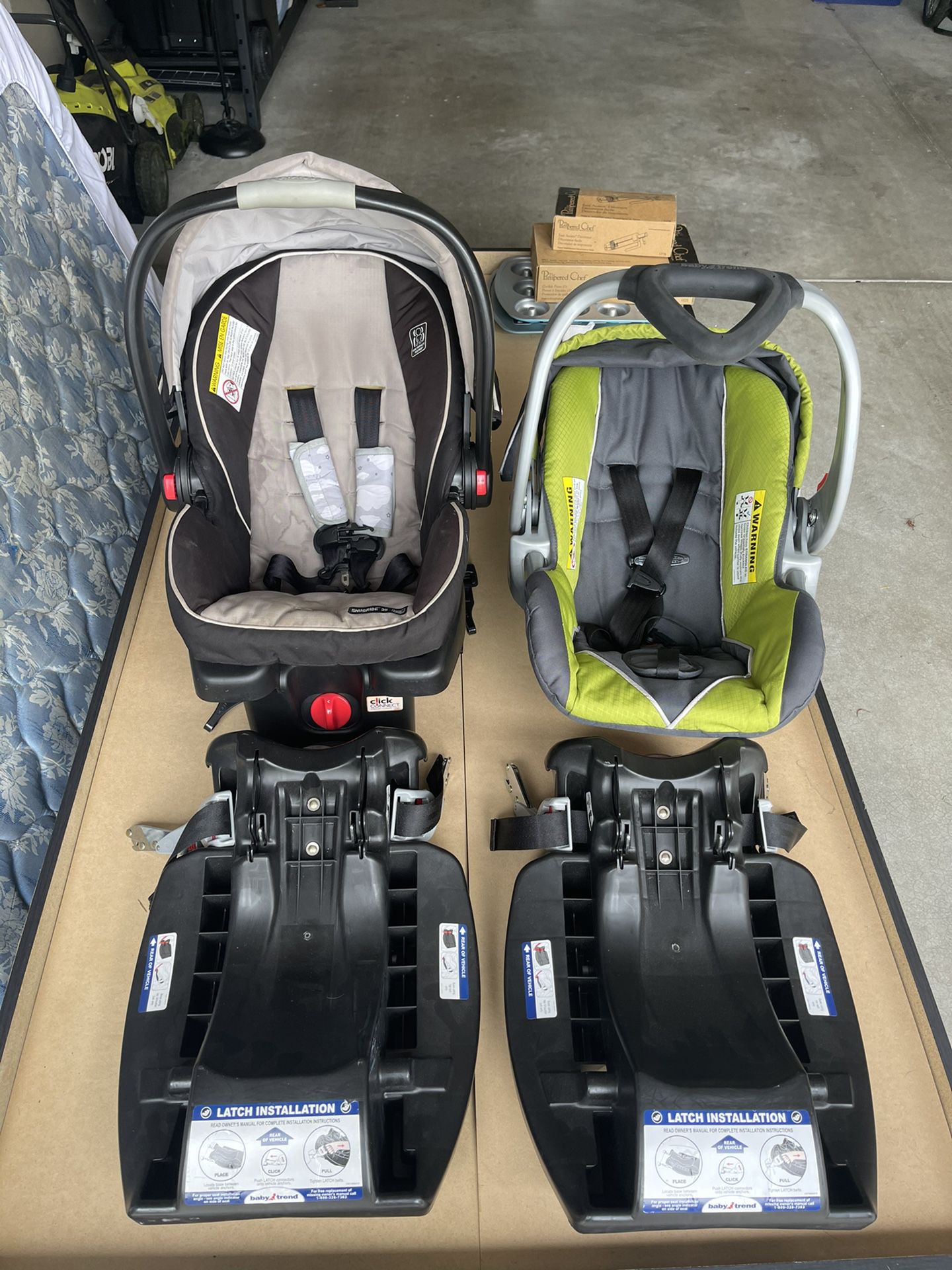 Infant Car Seats + 2 Bases