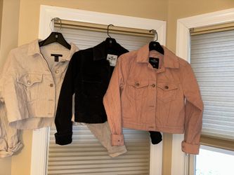 Hollister & Forever21 Cropped Jacket Lot 