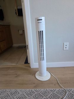 Oscillating column fan