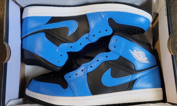 Nike Air Jordan 1 Mid Custom Blue Lighting 