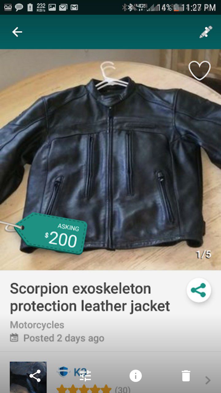 Scorpion Exoskeleton Motorcycle jacket