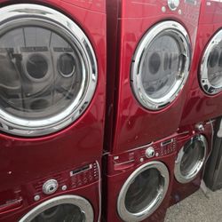 Lg Washer And Dryer Set Red Has Scratches 