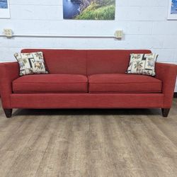 Crate & Barrel Hennessy Sofa in Red