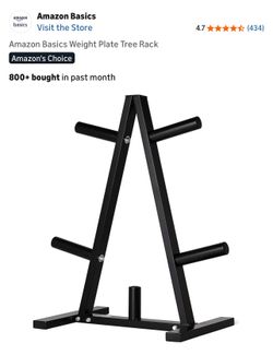Amazon Basics Weight Plate Tree Rack