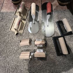 Cement, Finishing Tools
