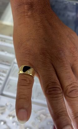 14k men’s black onyx