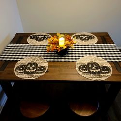 Industrial Teak Wood Table