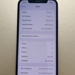 Unlocked iPhone 12 256gb
