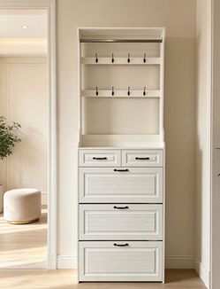 87-inch shoe cabinet
