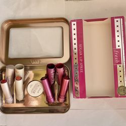 Fresh Sugar Lip Spree Set Nourishing Tinted Lip Treatment Balm NIB(lip melted   Brand new , never try or used , just duo to this materials, the lip is