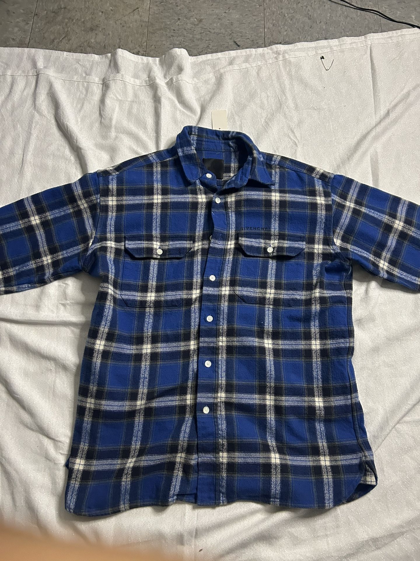Plaid Givenchy Button Up Shirt