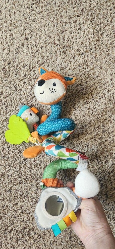 Infantino Fox Spiral Activity Toy For Car Seat