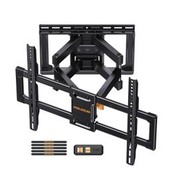 Perlegear UL Listed Full Motion TV Wall Mount for 42-85 inch TVs up to 132 lbs, TV Mount with Dual Articulating Arms, Tool-F🆕👍Reg. List Price $69.99