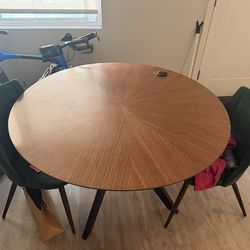 Debord Solid Wood Dining Table - Walnut by Foundstone