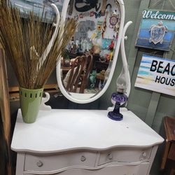 Antique Dresser With Mirror 