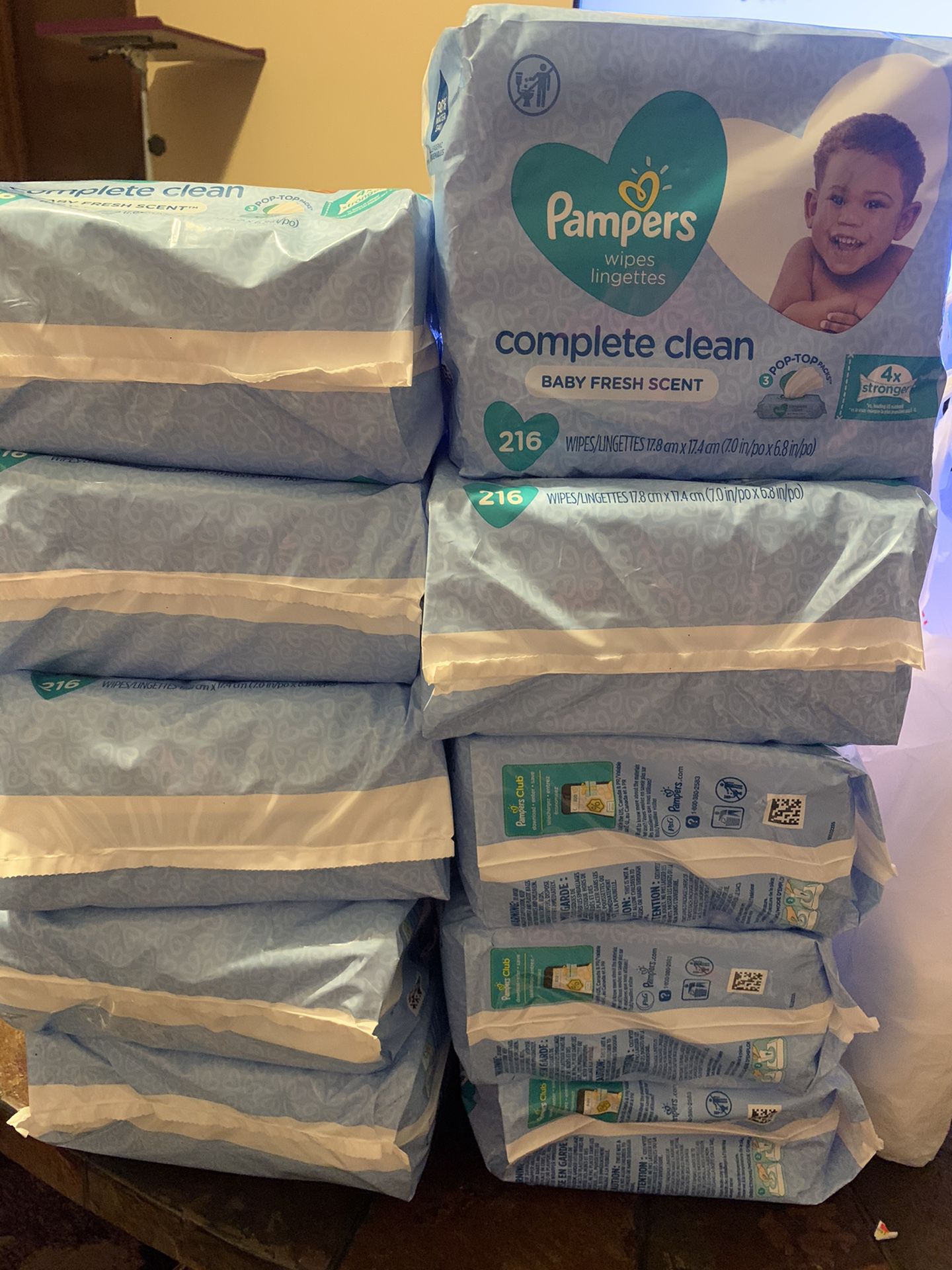 Pampers wipes 5.50 each