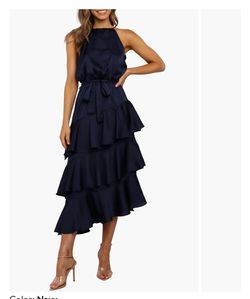 New Petal and Pup Dress navy