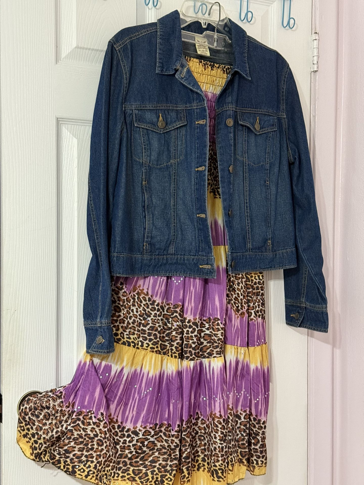 Denim Jackets & Vibrant Summer Dresses