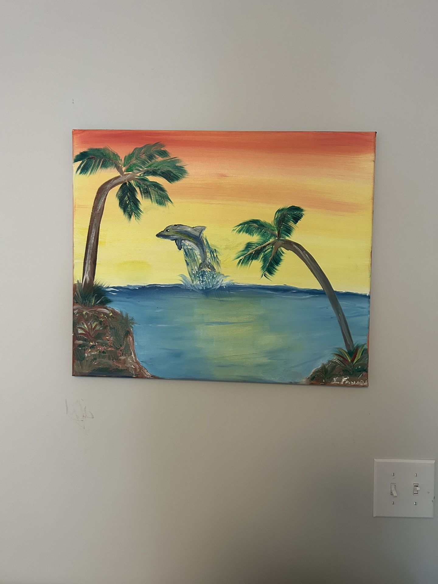 Dolphin beach. Favara art
