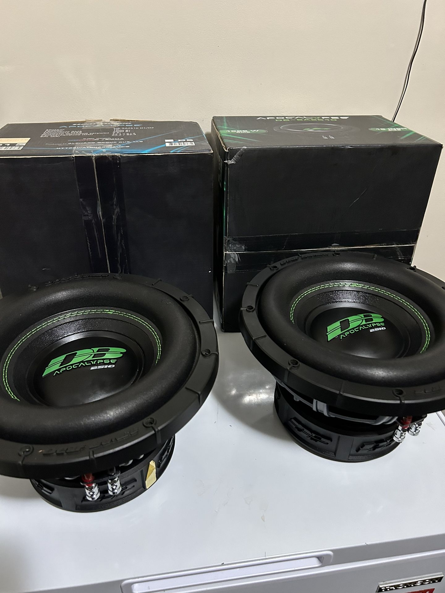 2x Deaf Bonce SA2510-D1 10" Apocalypse Subwoofer Dual 1 Ohm 2000 Rms 4000W Pair