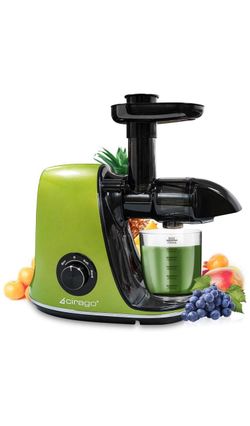 Juicer Machines, Slow Masticating Juicer Extractor Two Speed Adjustment, Easy to Clean, Quiet Motor, Cold Press Juicer for Vegetables and Fruits, BPA-