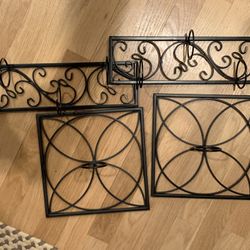 Yea Light Candle Holders Metal Black