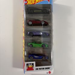 Hot Wheels 5 Pack Motor Show * Exclusive Ferrari