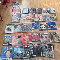Lot Of Vintage magazines: Life, Look, Journal, Saturday Evening Post