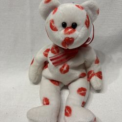 Teddy Bear Named Smooch the Beanie Baby – Rare, Retired Valentine’s Edition!