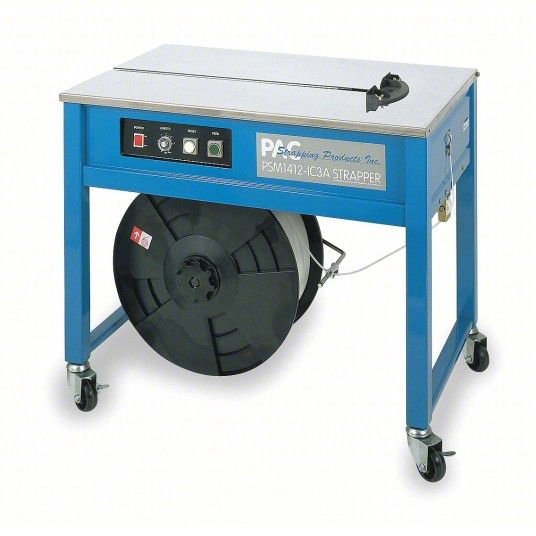 FROMM/ PAC Strapping Products PSM-1412-IC3A Semi-Automatic Strapping Machine