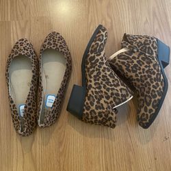 Leopard Boot  22.00 And Leopard Flats 15.00 If You Get Both At The Same Time It Will Be 34.00 Instead Of 37.00