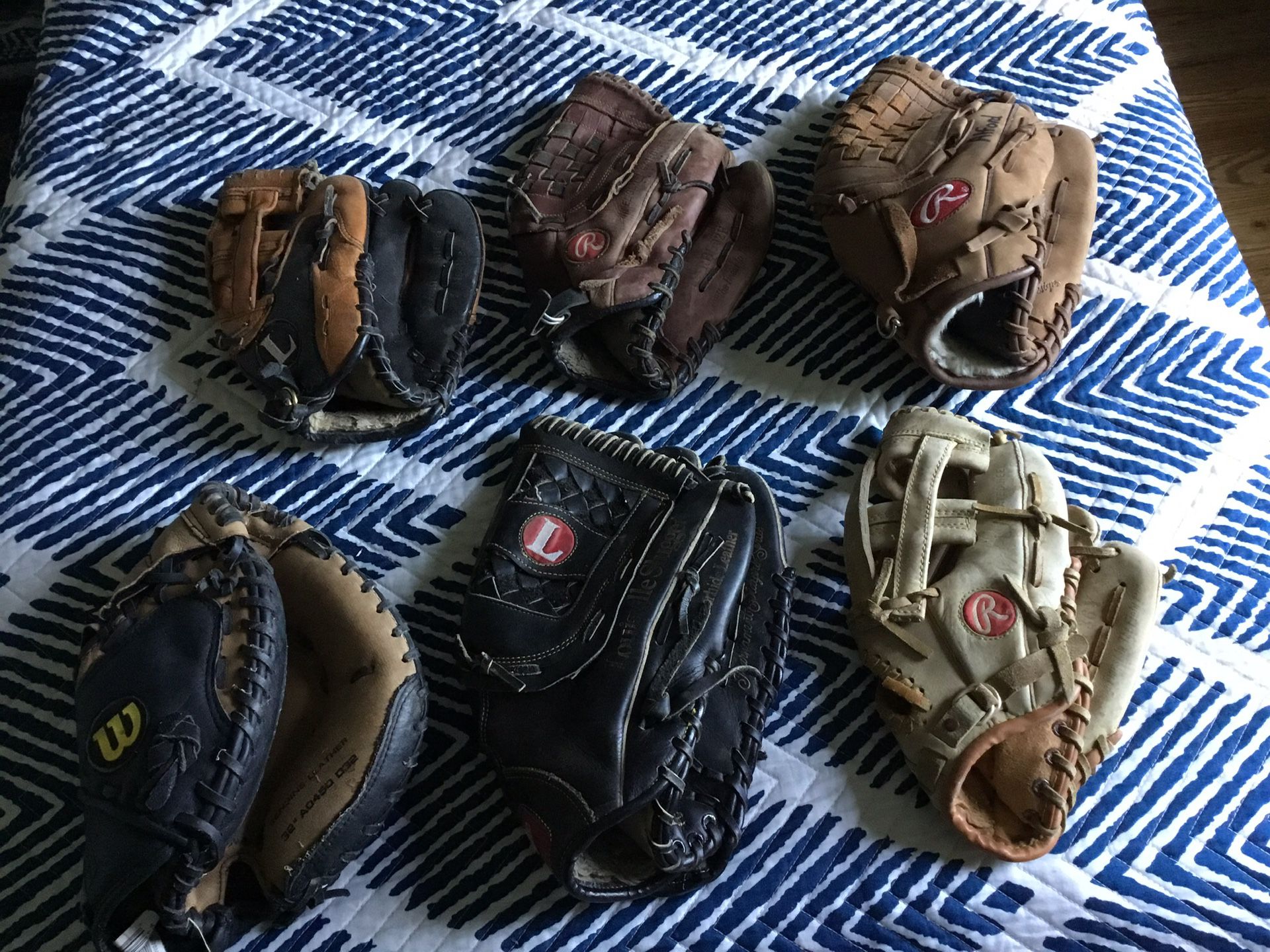 Baseball gloves $20 ea
