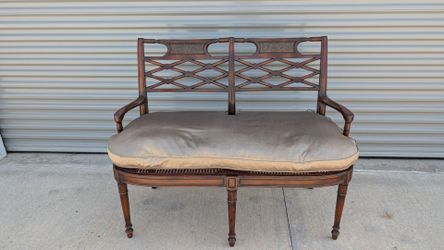 Theodore Alexander Solid Wood Settee