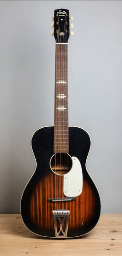 Vintage Stella Harmony Acoustic Guitar Made in USA Steel Reinforced Neck
