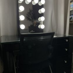 Vanity Mirror & Table 