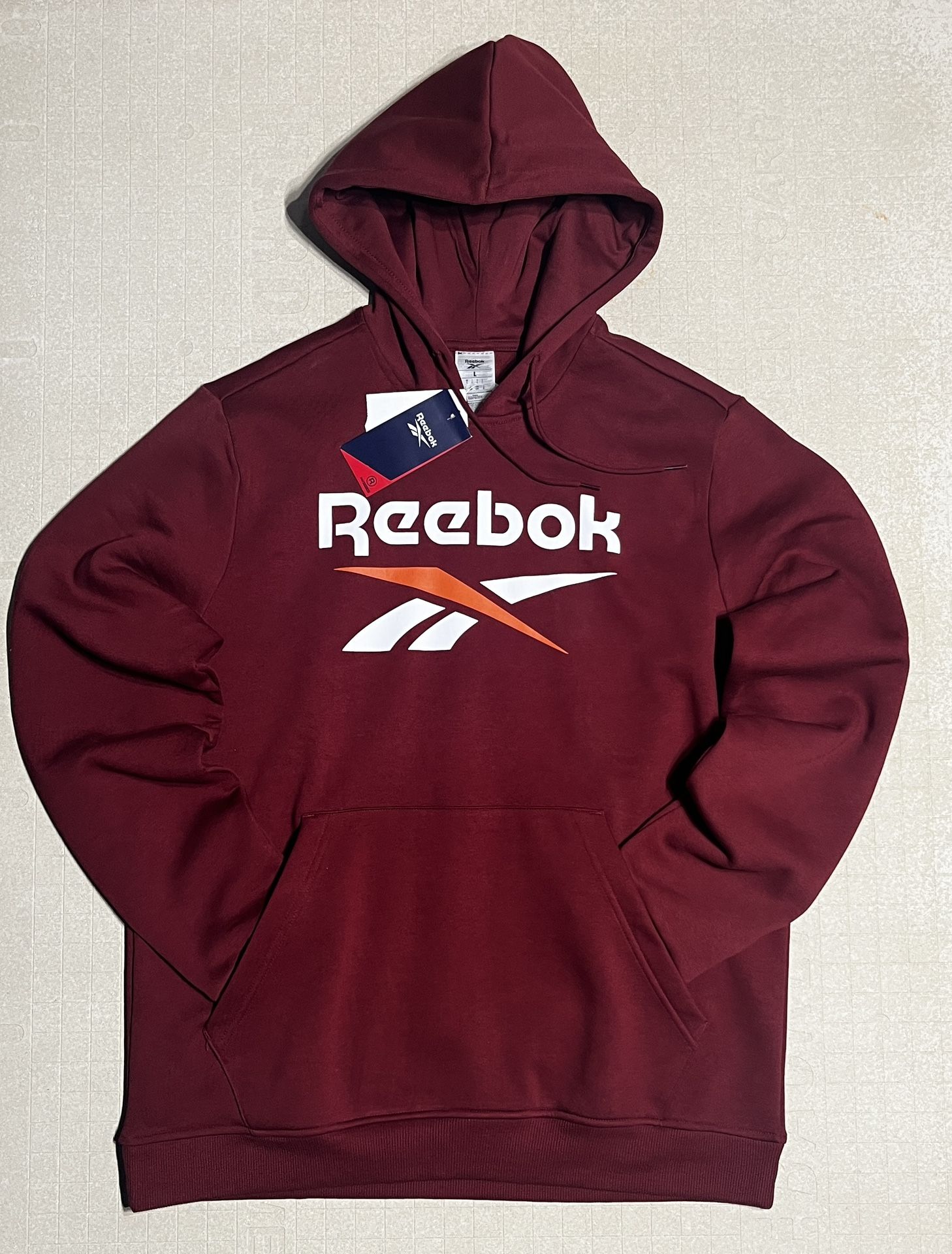 Burgundy Reebok hoodie