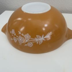 Pyrex Bowl Butterfly Gold Large 