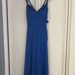 JC Penny, royal blue prom dress, size 1