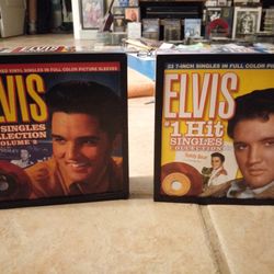 ELVIS  RED  VINYL  45's , BOX SETS,  MINT