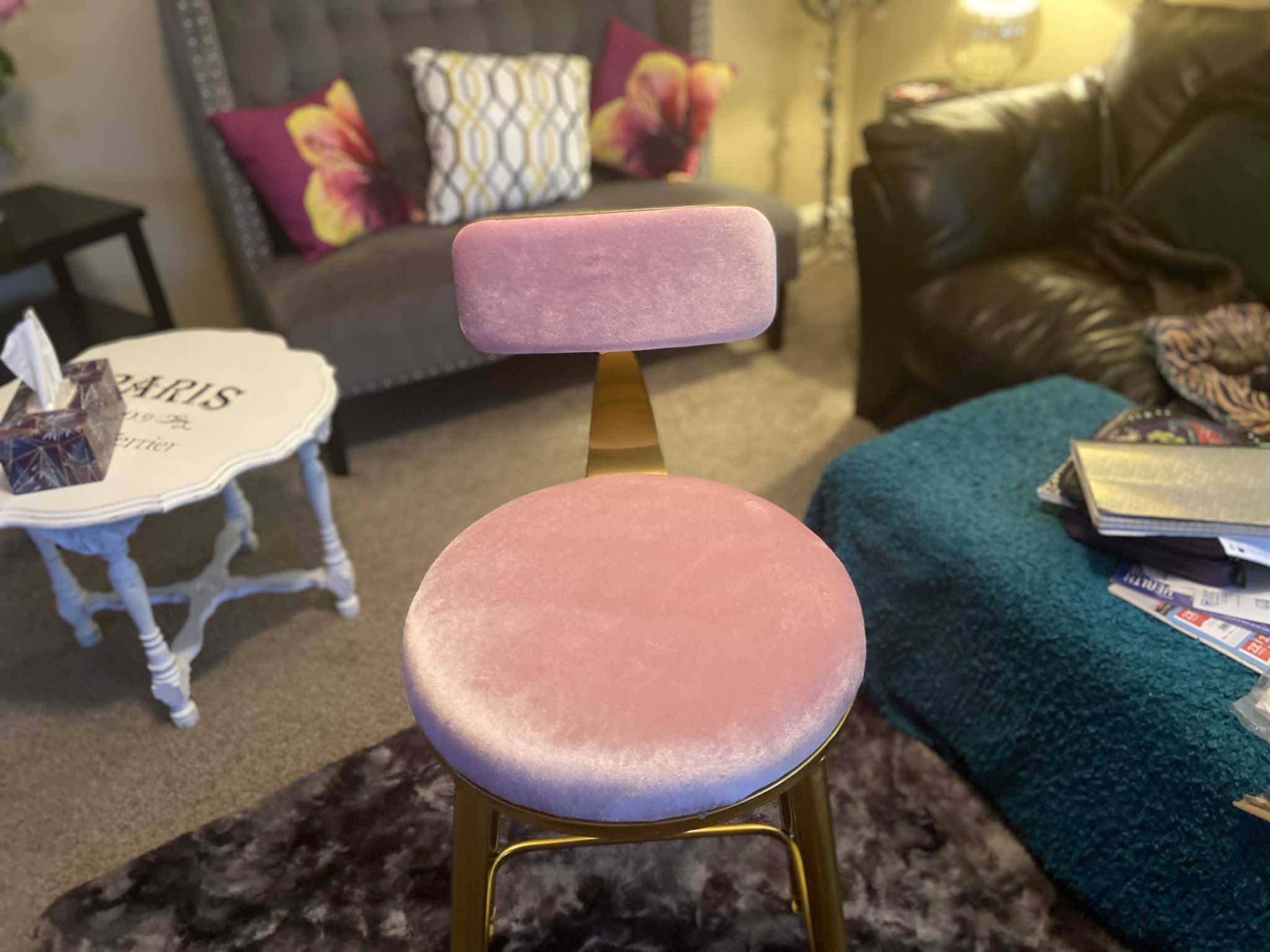 New Pink bar Stool