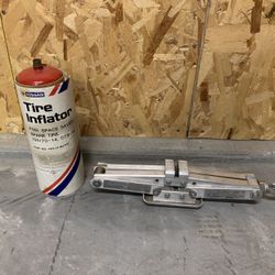 Nissan 300zx OEM aluminum emergency jack and tire inflator bottle