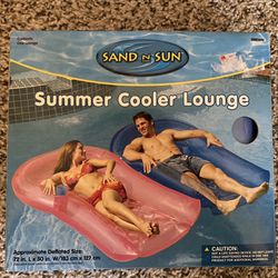 Adult Floating Summer Cooler Lounge Chair (blue)