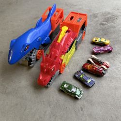 Hot Wheels Battling Creature Transports Haulers With Die Cast Cars