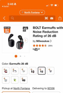 Milwaukee earmuffs with noise reduction